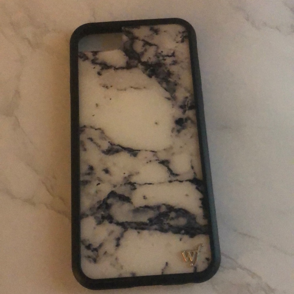 marble wildflower iphone 8 phone case